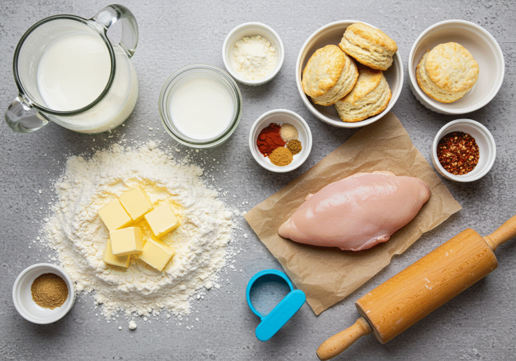 Biscuit Ingredients for Homemade Chicken Biscuits