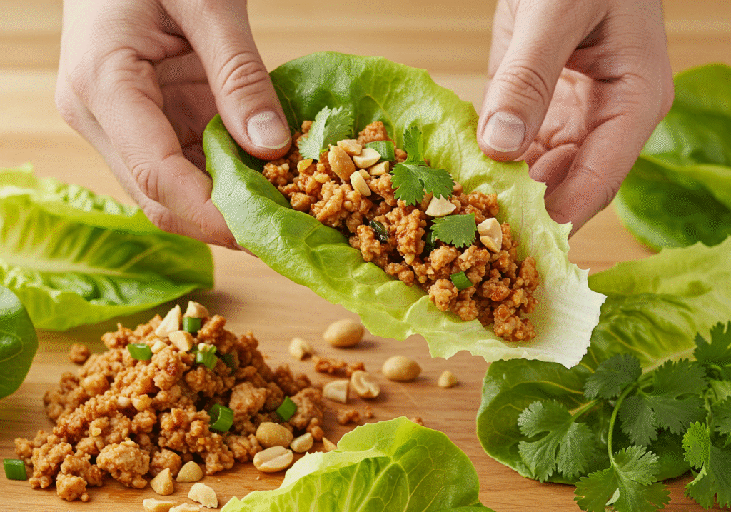 Keto Turkey Lettuce Wraps - Asian-Inspired Low-Carb Meal