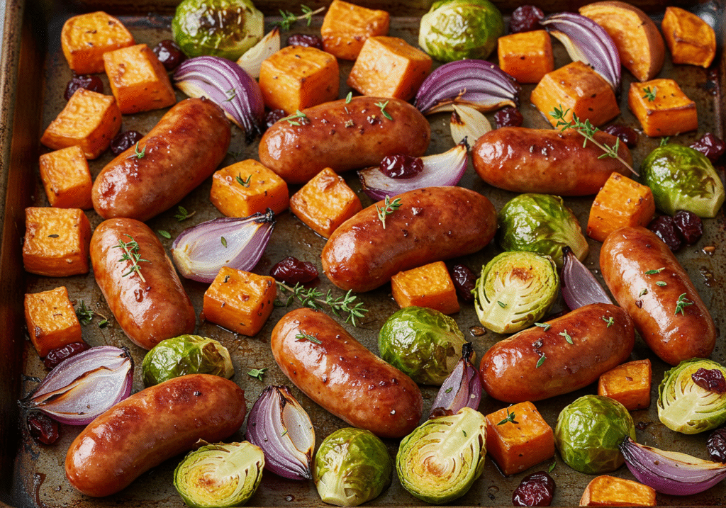 Sheet Pan Turkey Kielbasa & Veggies – Hands-Off Healthy Dinner