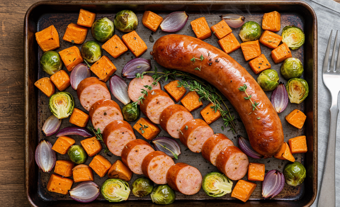 Turkey Kielbasa Recipes - Easy Sheet Pan Dinner