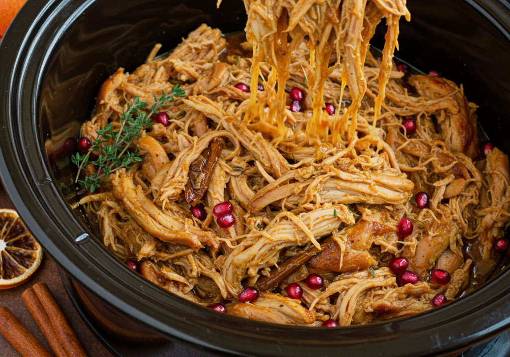 Summer Crockpot Recipes: Spiced Pulled Turkey with Honey Glaze
