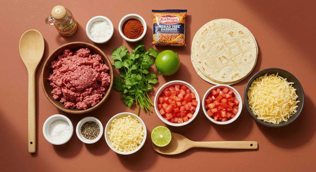 Mexican Ground Beef Taco Recipe: 5 Simple Ingredients