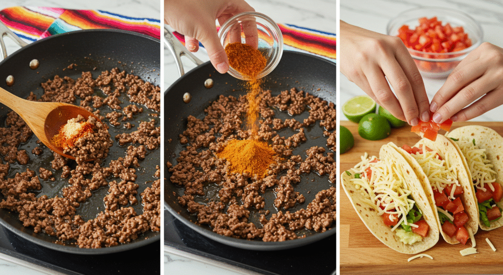 Mexican Ground Beef Taco Recipe: Easy Cooking Steps