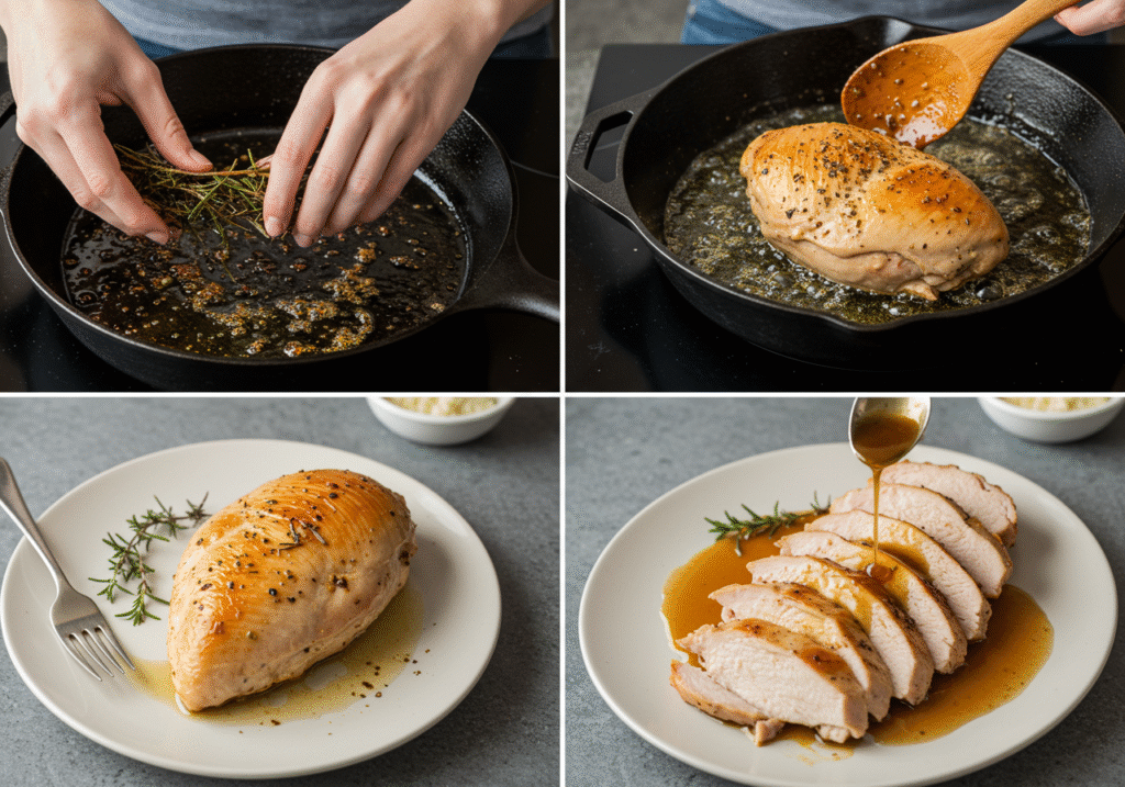 Wild turkey breast recipes: Searing, roasting & slicing guide