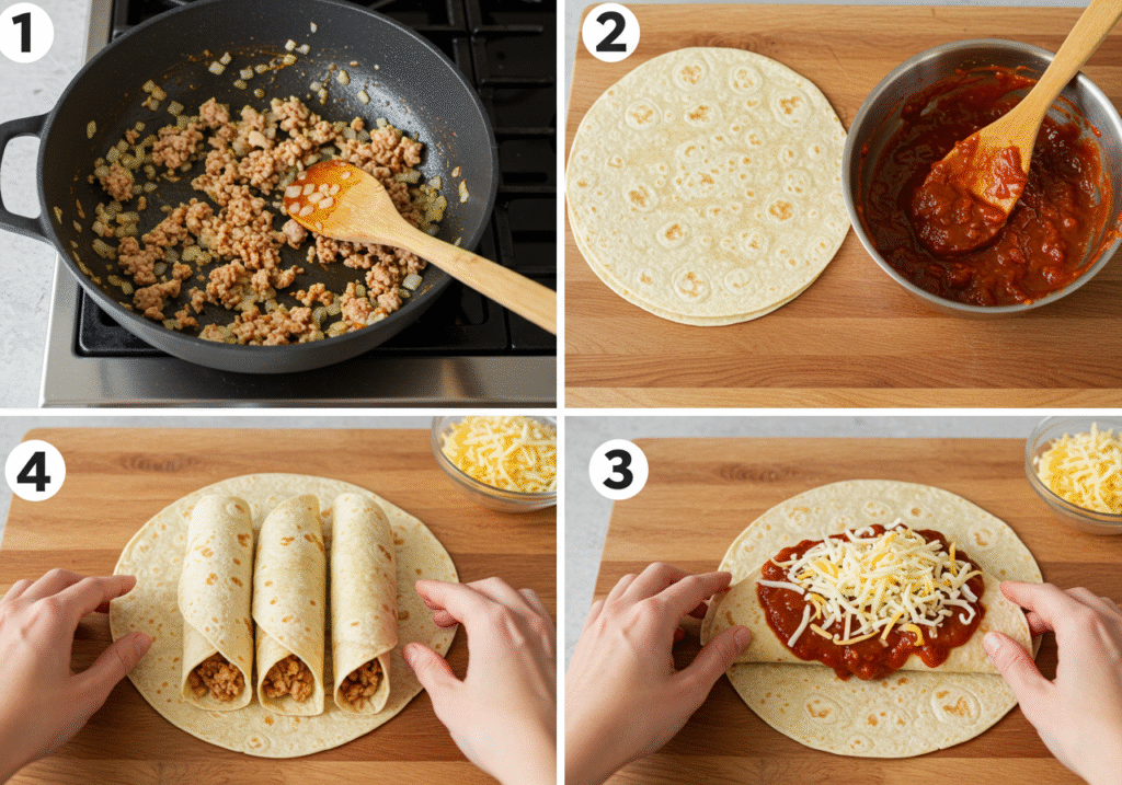 How to Make Ground Turkey Enchilada Recipe