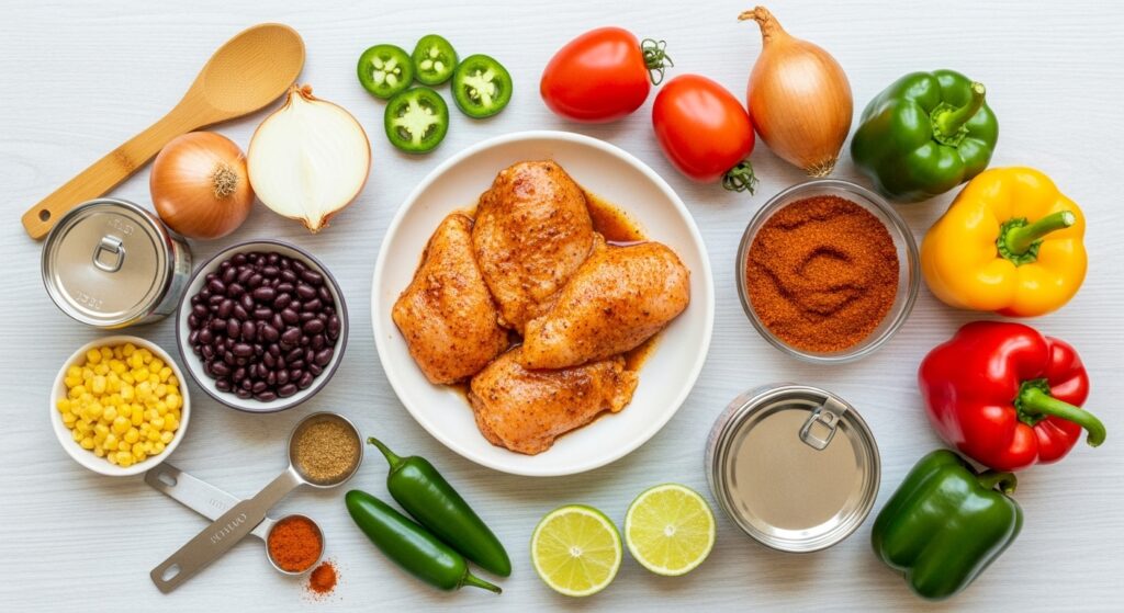 Fiesta Chicken Recipe Ingredients - Everything You Need for 3-Step Magic