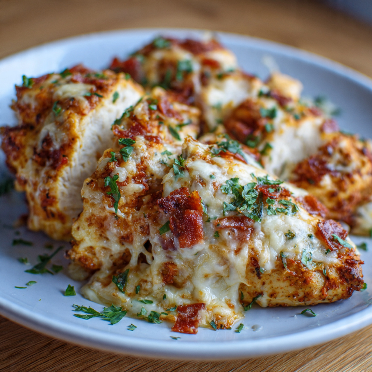 Crockpot Garlic Parm Chicken