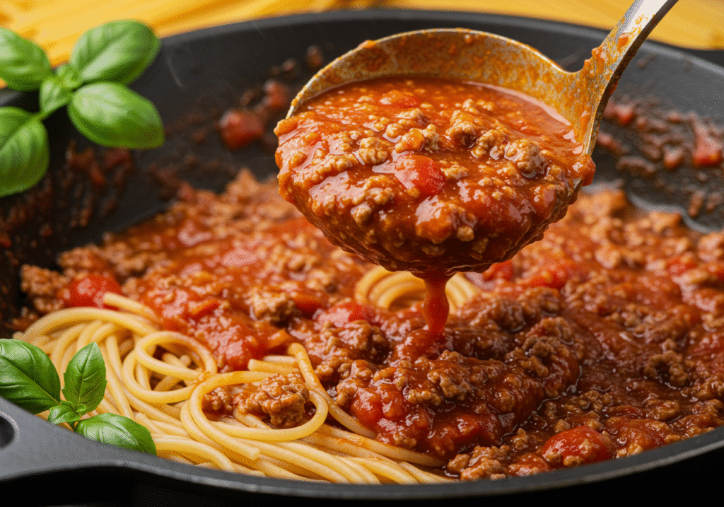 Ground Beef Crockpot Recipes: Classic Slow Cooker Spaghetti Sauce