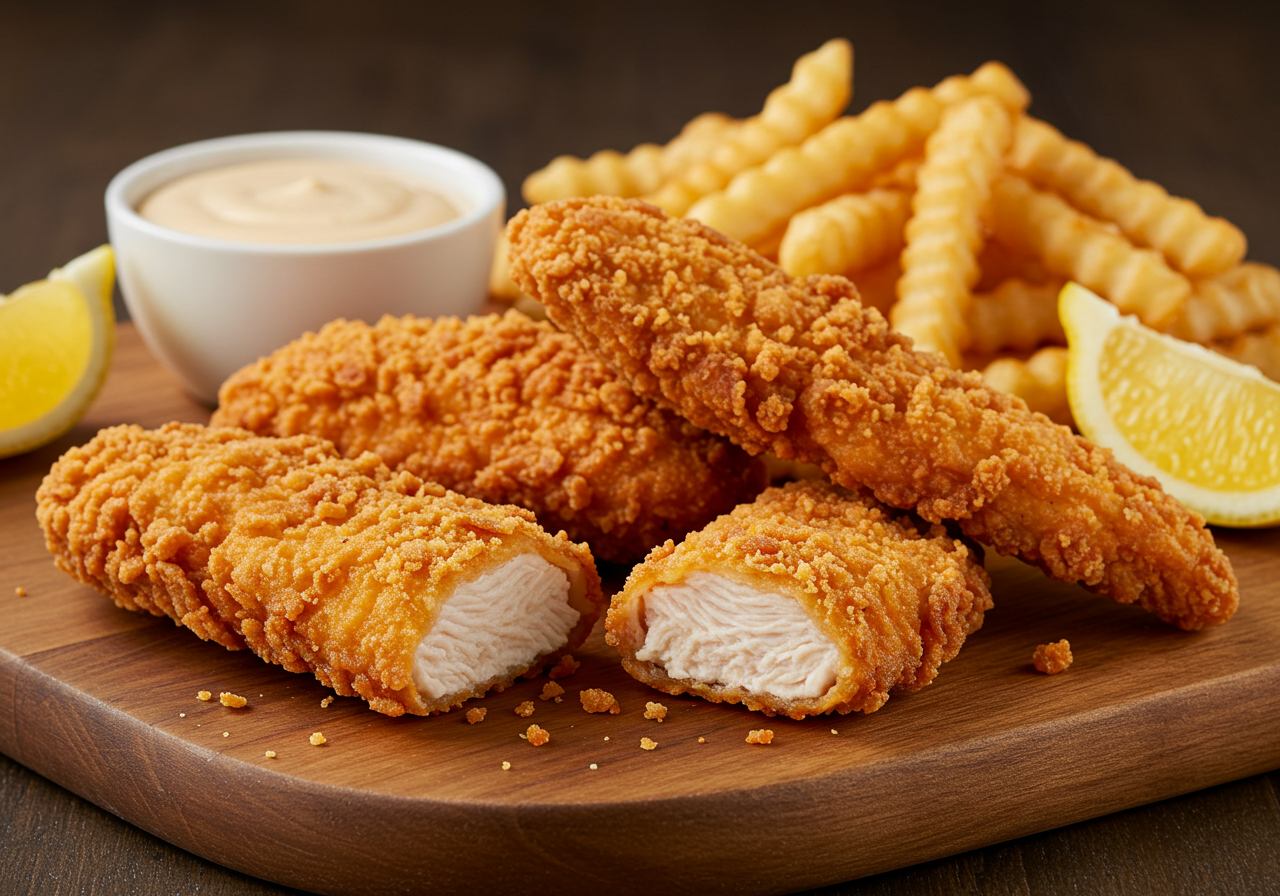 Golden Perfection - Crispy Cane's Chicken Tenders