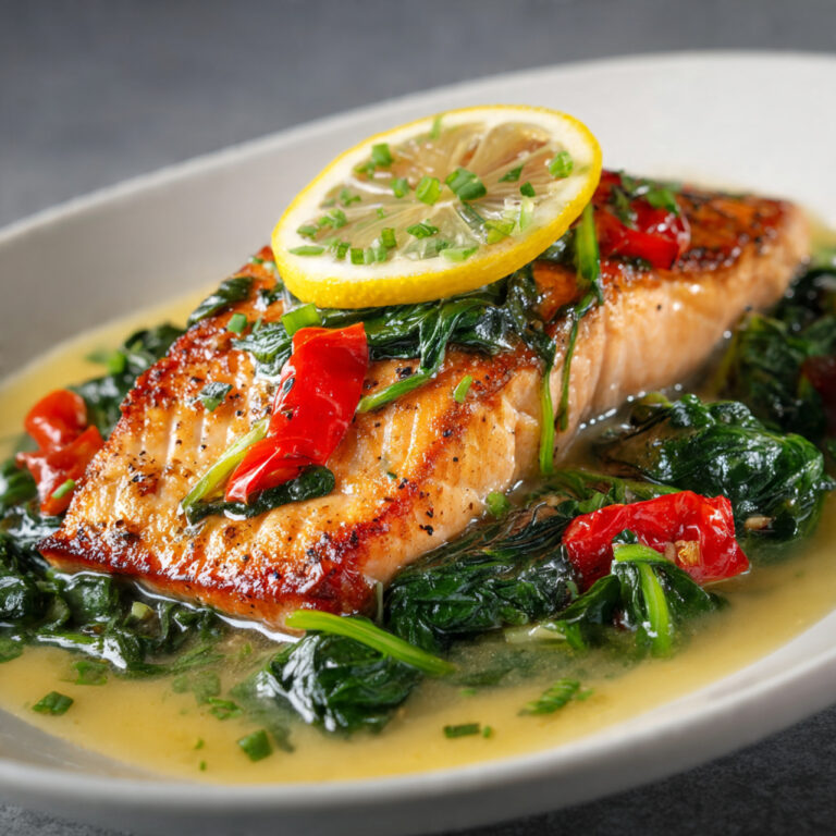 Salmon and Spinach Recipe