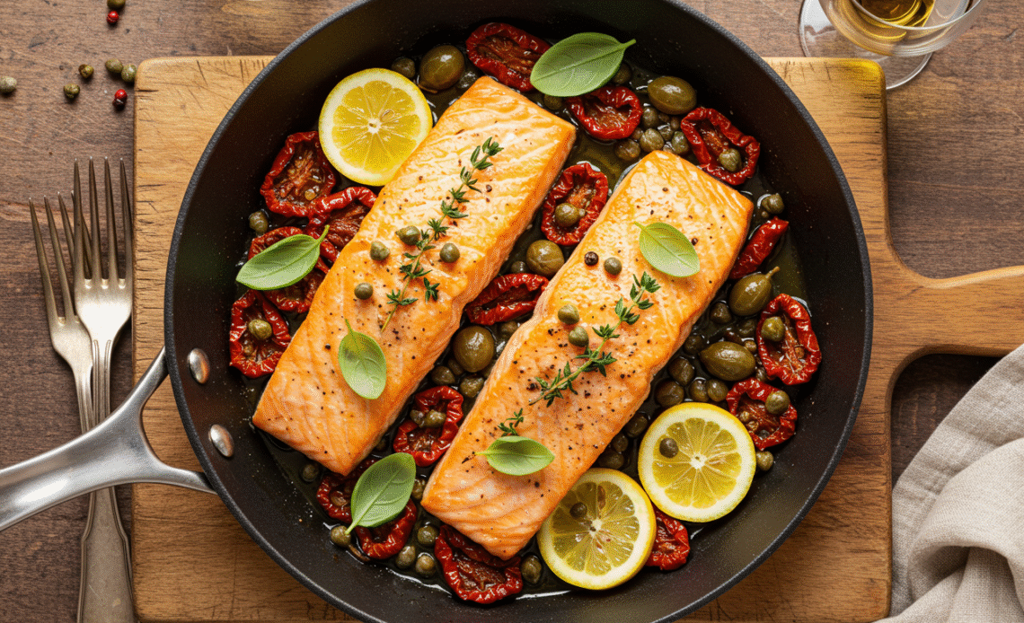 Italian Salmon Recipe: Quick 20-Minute Mediterranean Dinner