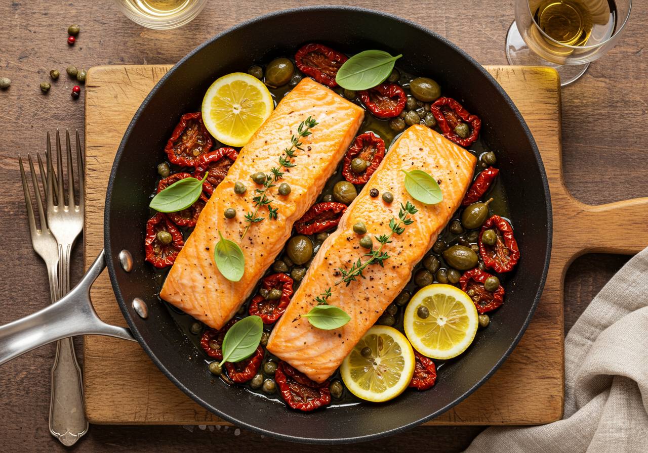 Italian Salmon Recipe: Quick 20-Minute Mediterranean Dinner