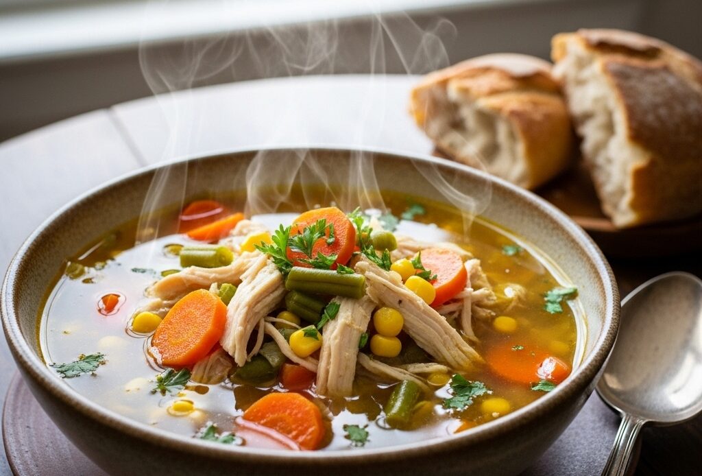 A Hearty Bowl of Chicken Vegetable Soup