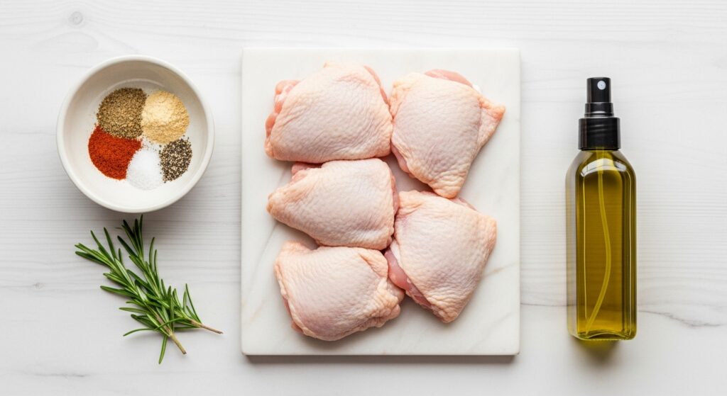  The Simple Setup: Essential Ingredients for Fast Air Fryer Chicken Thighs