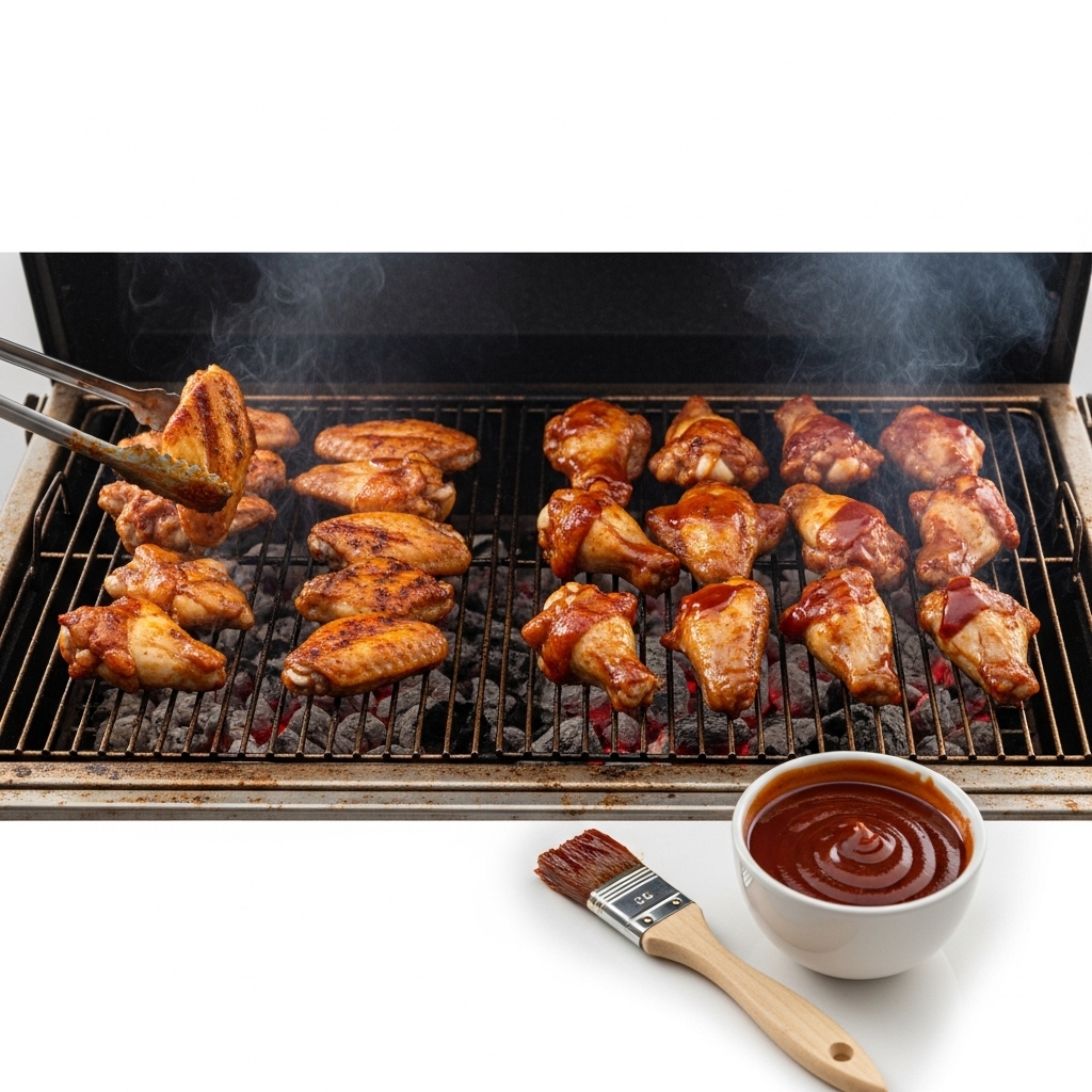 Chicken Wings: Visual Guide to the 3-Step Grill Method
