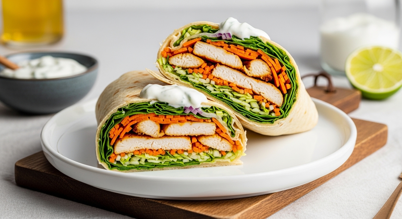 The Best Healthy Chicken Wrap Recipe Ready for Dinner