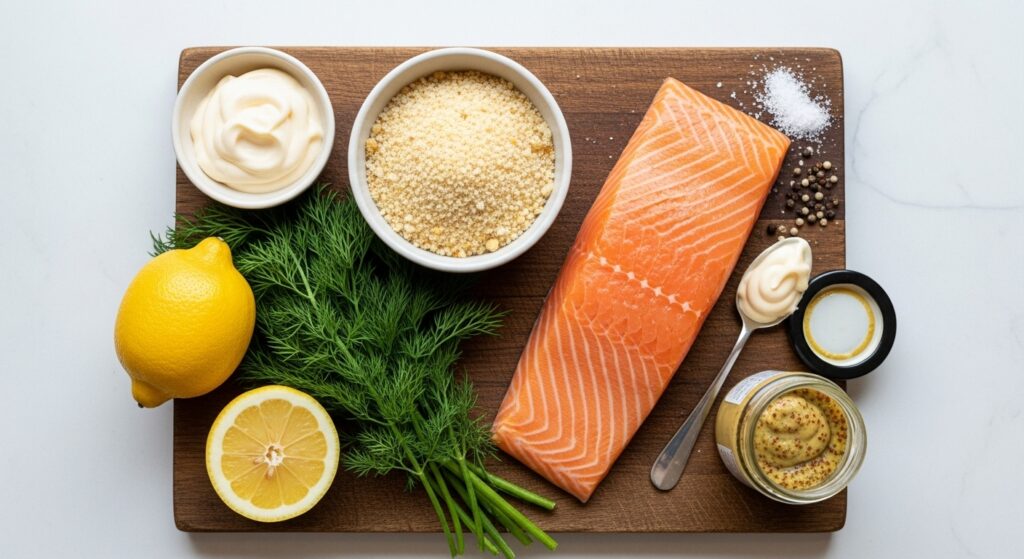 Fresh Ingredients for Your 15-Minute Salmon Burgers