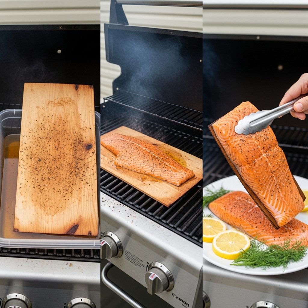 Cedar Plank Salmon: Visual Journey from Grill to Plate