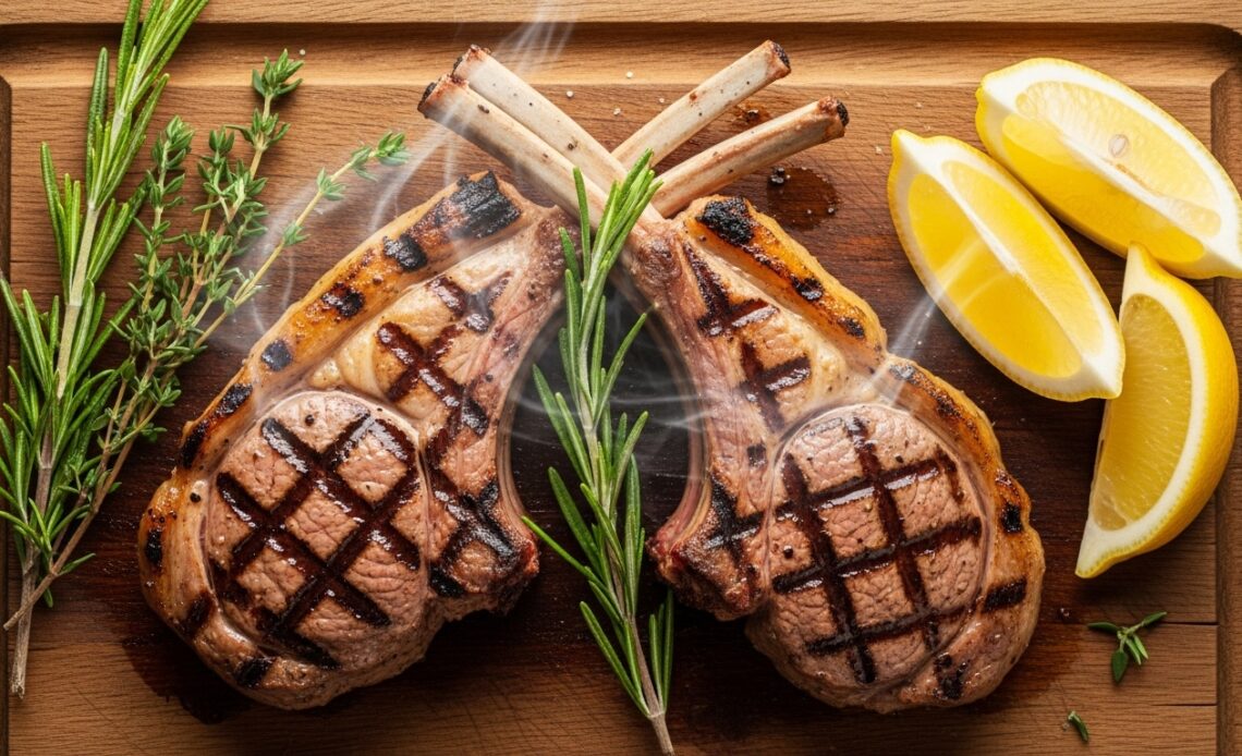 Perfectly Grilled Lamb Loin Chops with Herbs