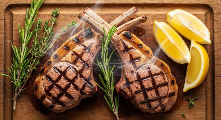 Perfectly Grilled Lamb Loin Chops with Herbs