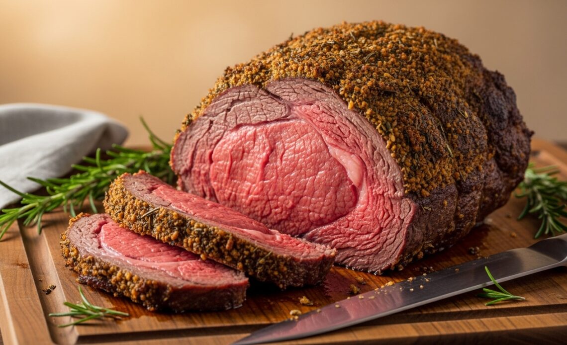 Prime Rib: Perfect Medium-Rare Hero Shot