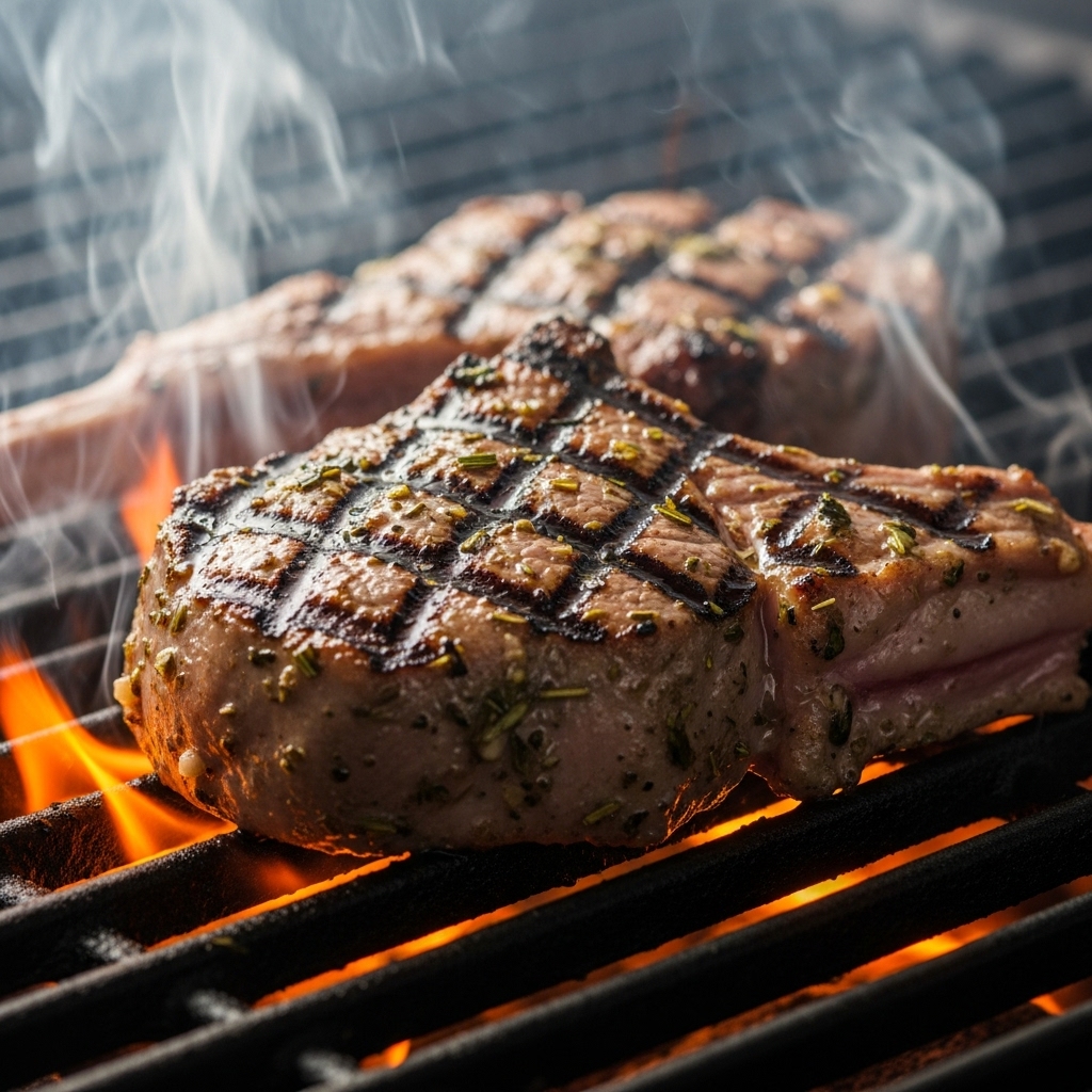 Grilling Lamb Loin Chops Step by Step