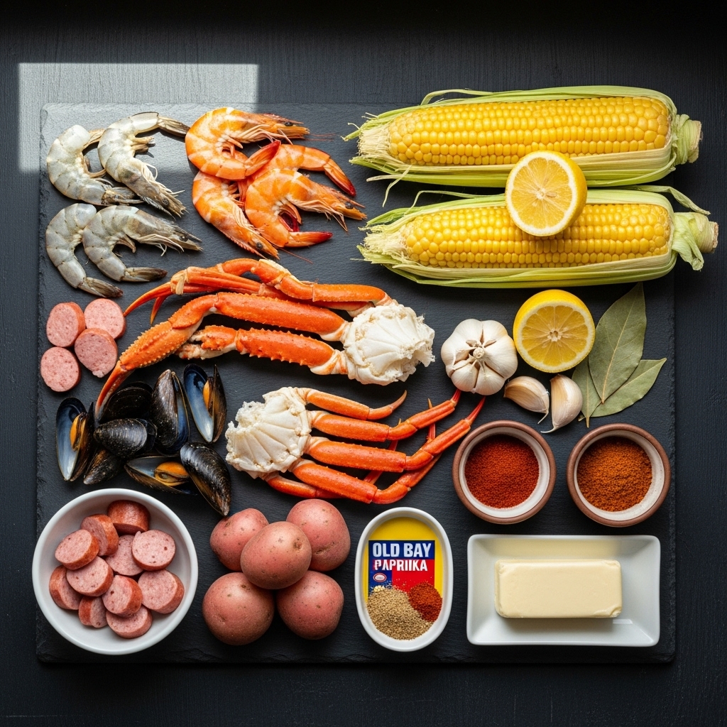 Seafood Cajun Boil Recipe Ingredients