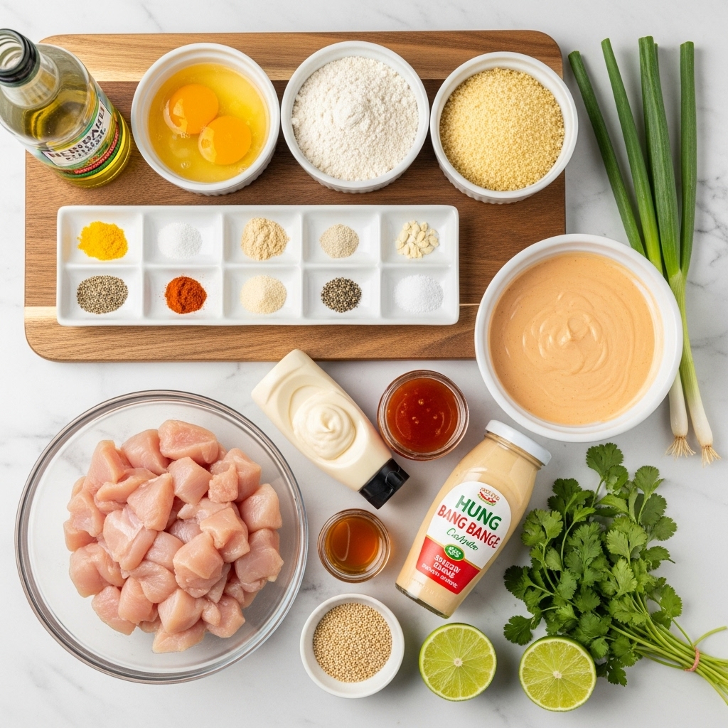 Bang Bang Chicken Recipe Fresh Ingredients