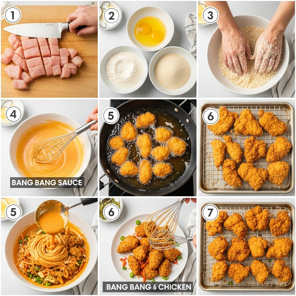 Bang Bang Chicken Recipe Step by Step Cooking Guide
