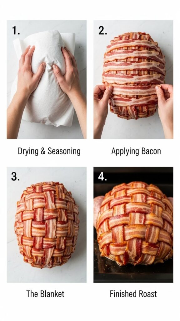 Easy Steps for Bacon Wrapped Turkey