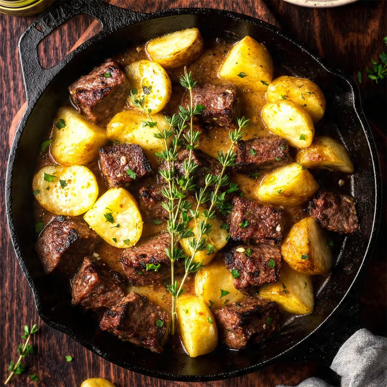 Garlic Butter Beef & Potatoes: 3 Simple Secrets for Perfection
