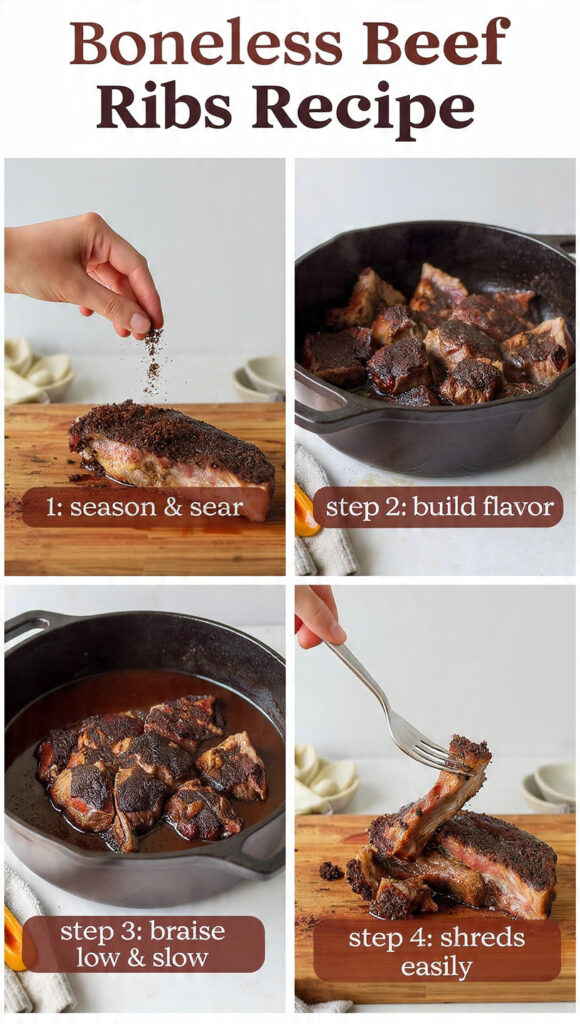 How to Make a Beef Ribs Boneless Recipe: Key Steps
