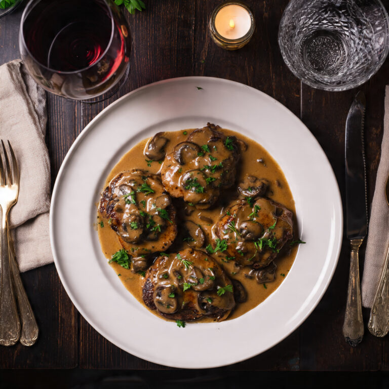 Best Restaurant-Style Elegant Beef Diane in a Cognac Sauce at Home