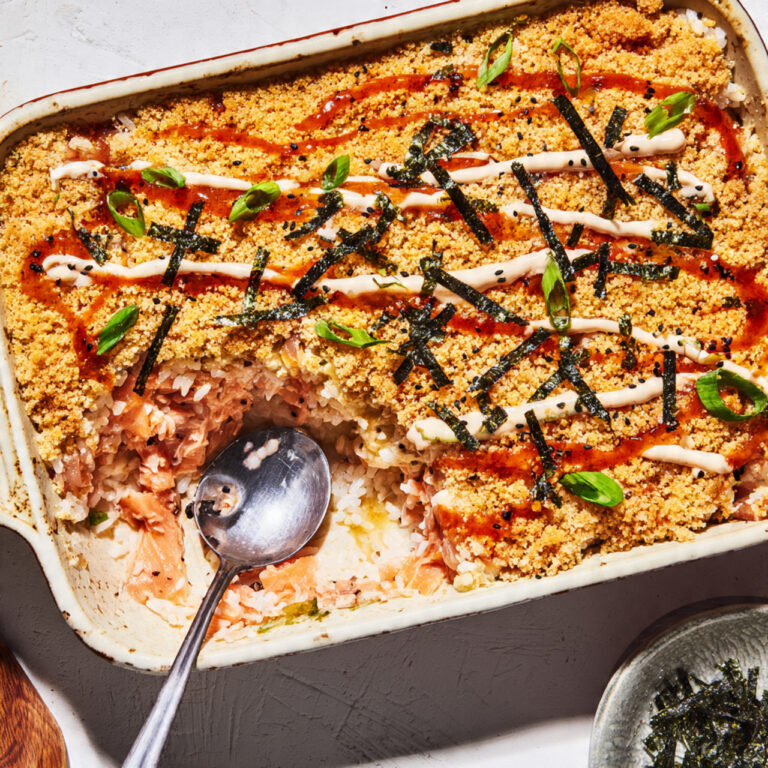 The Best Salmon Sushi Bake Recipe