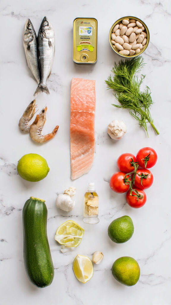 Ingredients for Diabetic-Friendly Seafood Recipes