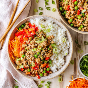 Ground Turkey And Rice Bowls - Final Dish