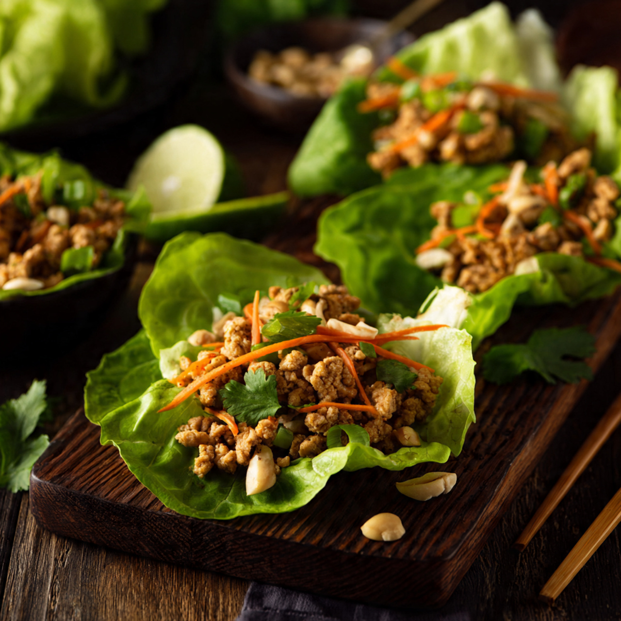 Turkey Lettuce Wraps - Fresh and Flavorful Asian-Inspired Meal