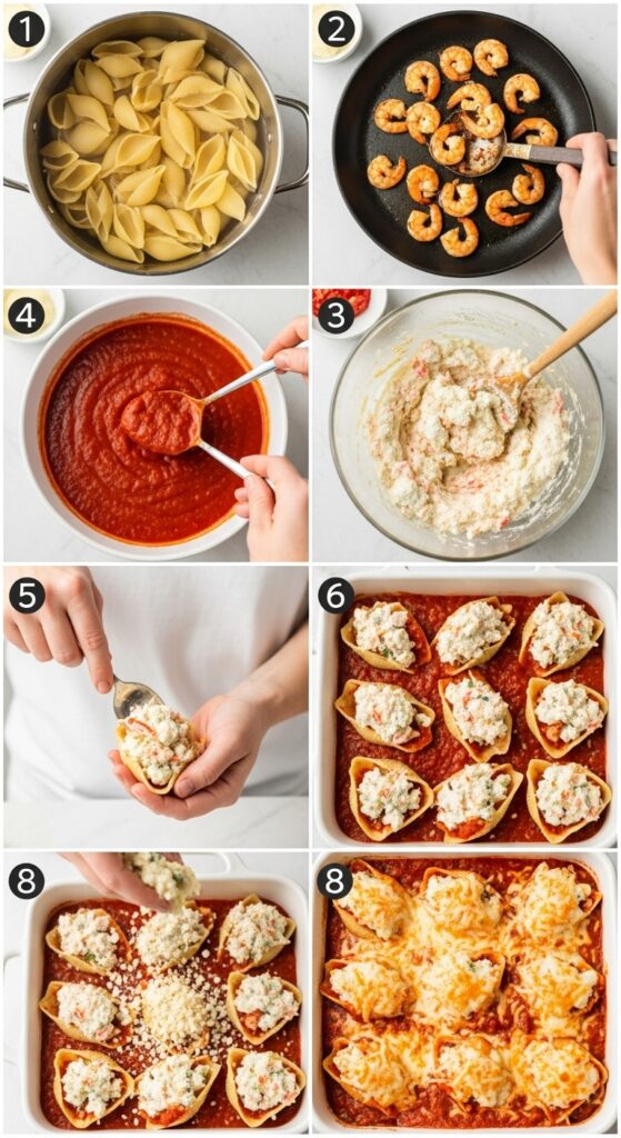 How to Make Seafood Stuffed Shells Step by Step
