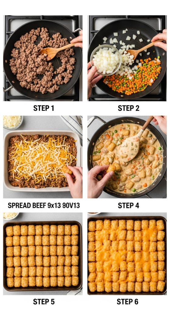 How to Make Tater Tot Casserole with Ground Beef - Step by Step Guide