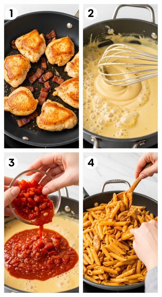 How to Make Monterey Chicken Pasta - Step by Step