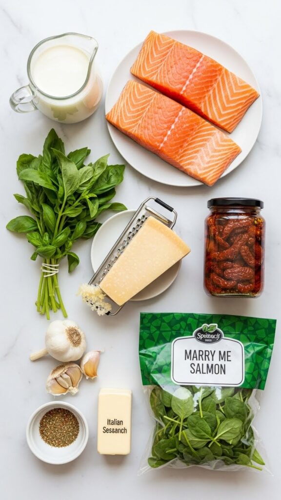 Ingredients for Marry Me Salmon