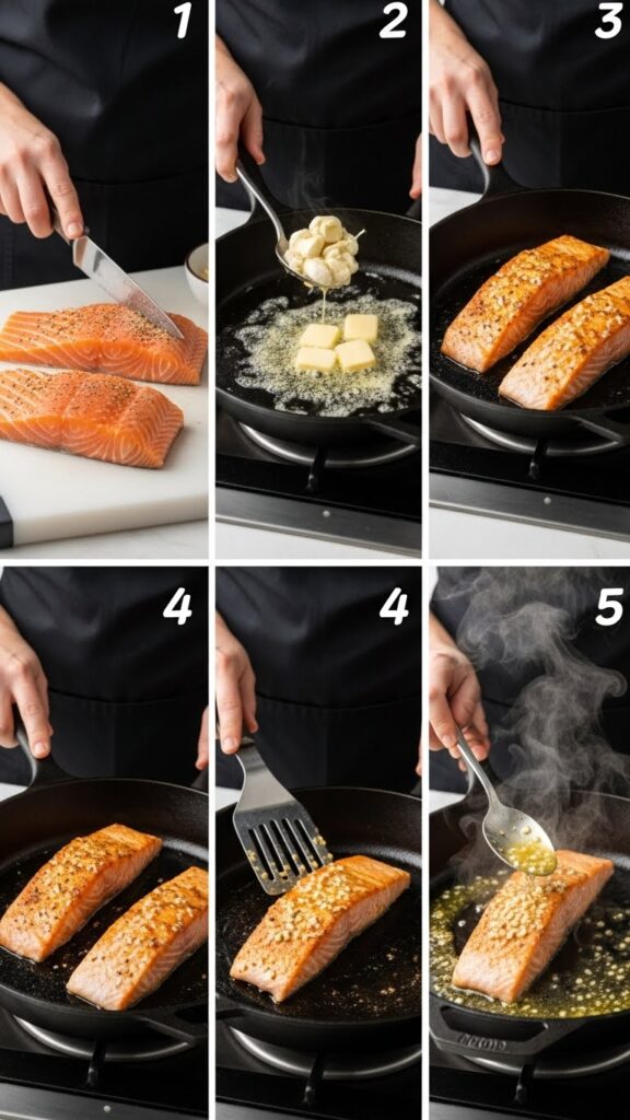 How to Make Garlic Salmon Recipe - Easy Cooking Steps