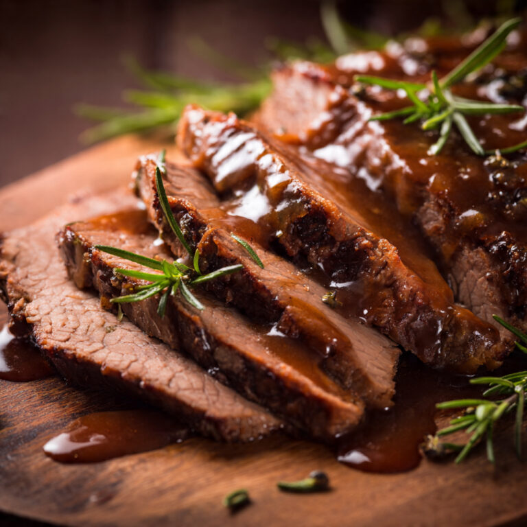 Beef Brisket Herb Slow Cooker Beef Brisket - Tender and Juicy