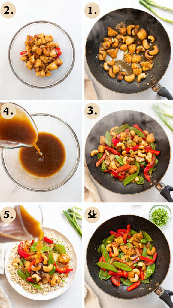 How to Make Cashew Chicken with Veggies - Step by Step Guide