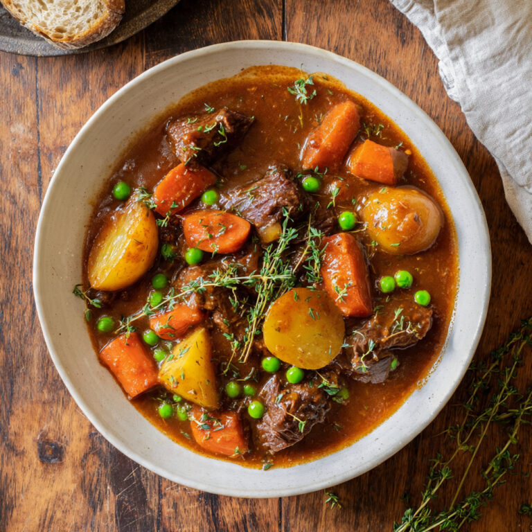Slow Cooker Beef Stew with Tender Meat and Vegetables