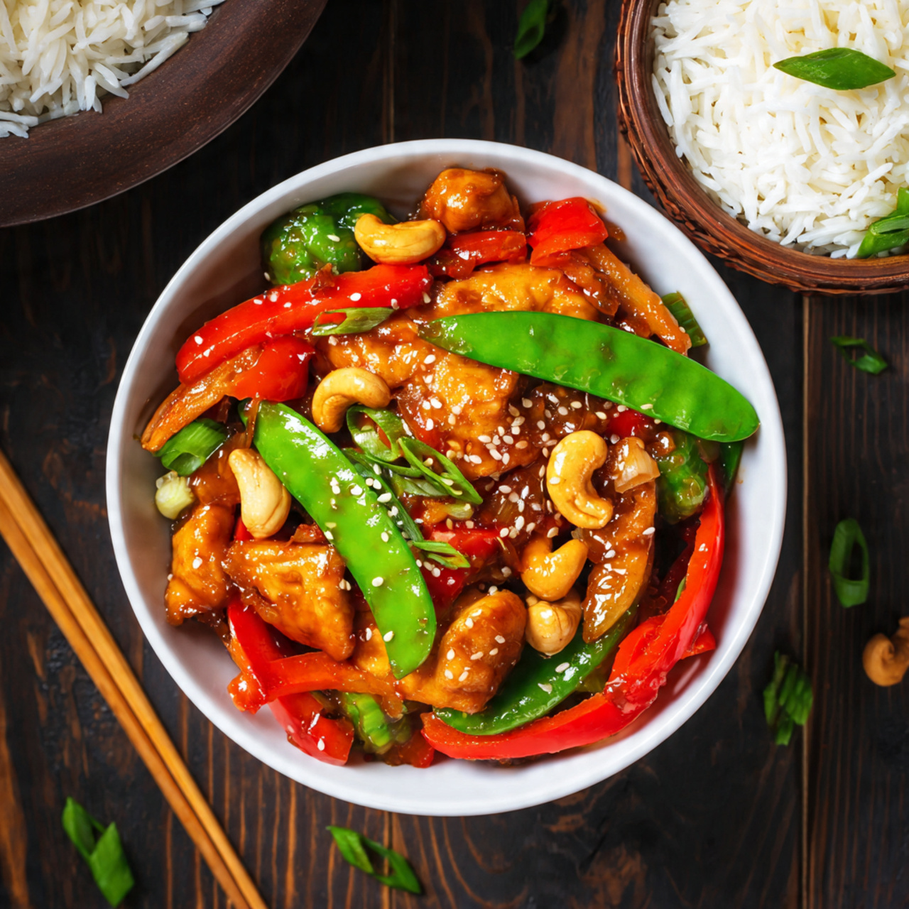 Cashew Chicken with Veggies Recipe - Ready in 27 Minutes