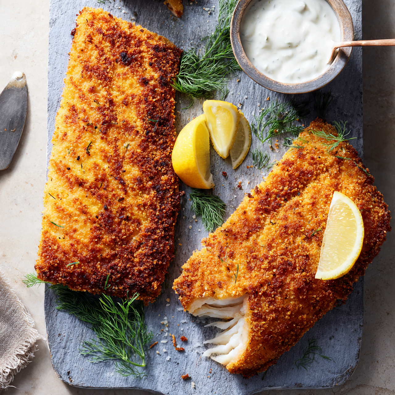 Crispy Air Fryer Fish Final Dish