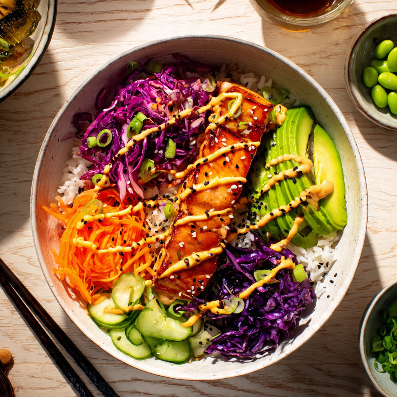 Salmon Rice Bowl Recipe - Quick 25 Minute Healthy Dinner