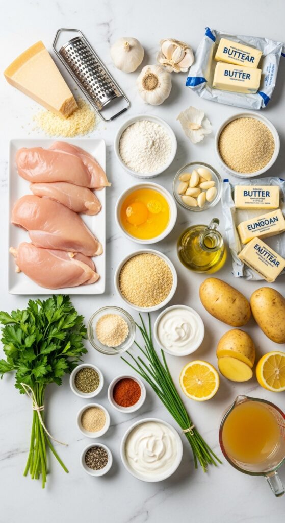 Garlic Parmesan Chicken Ingredients - Everything You Need for Perfect Comfort Food