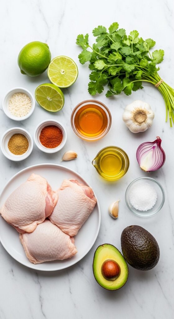Honey Lime Chicken with Avocado Rice Ingredients - Everything You Need
